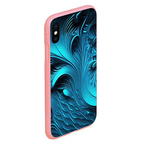 Чехол iPhone XS Max матовый Неоновые объемные узоры / 3D-Баблгам – фото 2