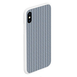 Чехол iPhone XS Max матовый Рябь в глазах текстура, цвет: 3D-белый — фото 2