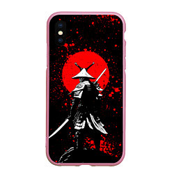 Чехол iPhone XS Max матовый Призрак цусимы - самурай