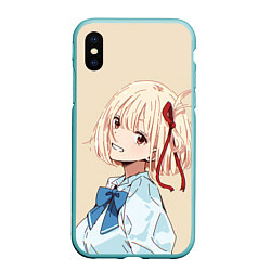 Чехол iPhone XS Max матовый Chisato Nishikigi - Lycoris Recoil, цвет: 3D-мятный