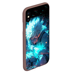 Чехол iPhone XS Max матовый Аура киллуа - hunter x hunter, цвет: 3D-коричневый — фото 2