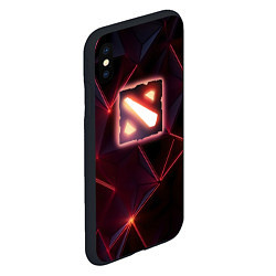 Чехол iPhone XS Max матовый Dota 2 Lightning, цвет: 3D-черный — фото 2