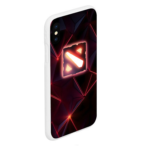 Чехол iPhone XS Max матовый Dota 2 Lightning / 3D-Белый – фото 2