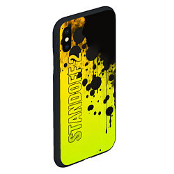 Чехол iPhone XS Max матовый Standoff Logo Graffity, цвет: 3D-черный — фото 2