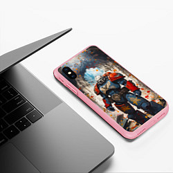 Чехол iPhone XS Max матовый Космодесант - Warhammer 40k, цвет: 3D-баблгам — фото 2