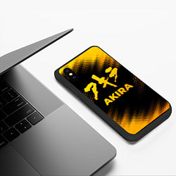 Чехол iPhone XS Max матовый Akira - gold gradient, цвет: 3D-черный — фото 2