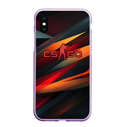 Чехол iPhone XS Max матовый CS GO abstract logo