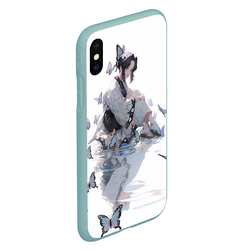 Чехол iPhone XS Max матовый Shinubu-tan / 3D-Мятный – фото 2