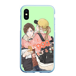 Чехол iPhone XS Max матовый Yamada-kun to Lv999 no Koi wo Suru, цвет: 3D-голубой