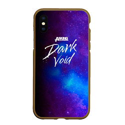 Чехол iPhone XS Max матовый Asking Alexandria Dark Void, цвет: 3D-коричневый