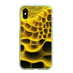 Чехол iPhone XS Max матовый Yellow background