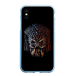 Чехол iPhone XS Max матовый Predator - skull