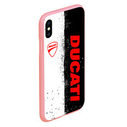 Чехол iPhone XS Max матовый Ducati - двоичный, цвет: 3D-баблгам — фото 2