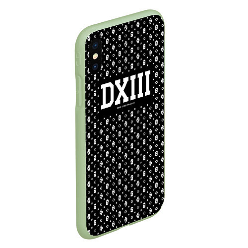 Чехол iPhone XS Max матовый Dope street market DXIII / 3D-Салатовый – фото 2