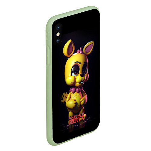 Чехол iPhone XS Max матовый Spring Bonnie / 3D-Салатовый – фото 2