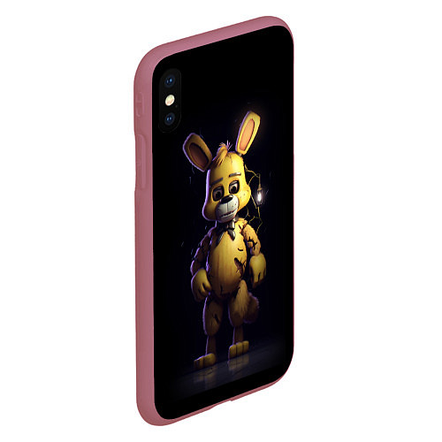 Чехол iPhone XS Max матовый Spring Bonnie Five Nights at Freddys / 3D-Малиновый – фото 2
