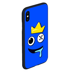 Чехол iPhone XS Max матовый Радужные друзья Синий, цвет: 3D-черный — фото 2
