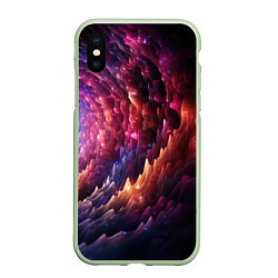 Чехол iPhone XS Max матовый Звездная космическая спираль