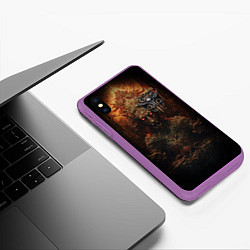 Чехол iPhone XS Max матовый Baldurs Gate 3 theme, цвет: 3D-фиолетовый — фото 2