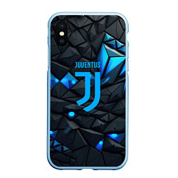 Чехол iPhone XS Max матовый Blue logo Juventus