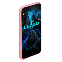 Чехол iPhone XS Max матовый CSGO neon style logo, цвет: 3D-баблгам — фото 2