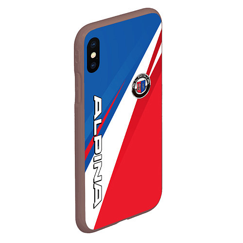 Чехол iPhone XS Max матовый Alpine BMW - colors / 3D-Коричневый – фото 2