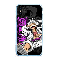 Чехол iPhone XS Max матовый One piece - Gear 5- purple