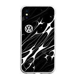 Чехол iPhone XS Max матовый Volkswagen - острые линии