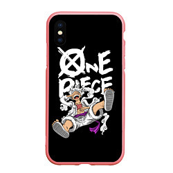 Чехол iPhone XS Max матовый One piece - gear 5 luffy, цвет: 3D-баблгам