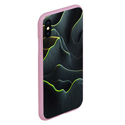Чехол iPhone XS Max матовый Рельефная текстура, цвет: 3D-розовый — фото 2