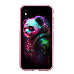 Чехол iPhone XS Max матовый Cyberpunk panda