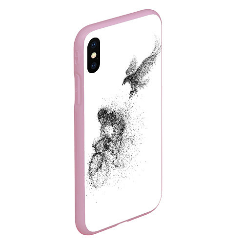 Чехол iPhone XS Max матовый Скорость,моя стихия / 3D-Розовый – фото 2