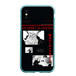 Чехол iPhone XS Max матовый Экспозиция - Моя геройская академия