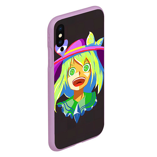 Чехол iPhone XS Max матовый Touhou Project Койши Комейдзи / 3D-Сиреневый – фото 2