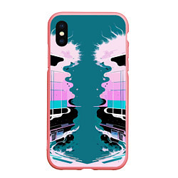 Чехол iPhone XS Max матовый Vanguard abstraction - vogue