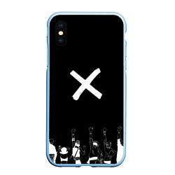 Чехол iPhone XS Max матовый Мы накама - One Piece, цвет: 3D-голубой