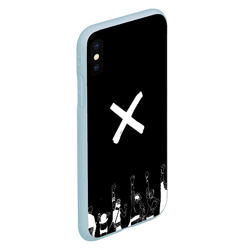Чехол iPhone XS Max матовый Мы накама - One Piece / 3D-Голубой – фото 2