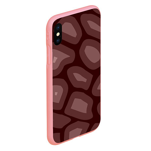 Чехол iPhone XS Max матовый Кофейный камуфляж / 3D-Баблгам – фото 2