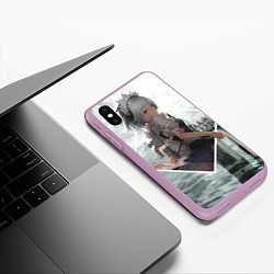 Чехол iPhone XS Max матовый Touhou Project Sakuya Izayoi, цвет: 3D-сиреневый — фото 2