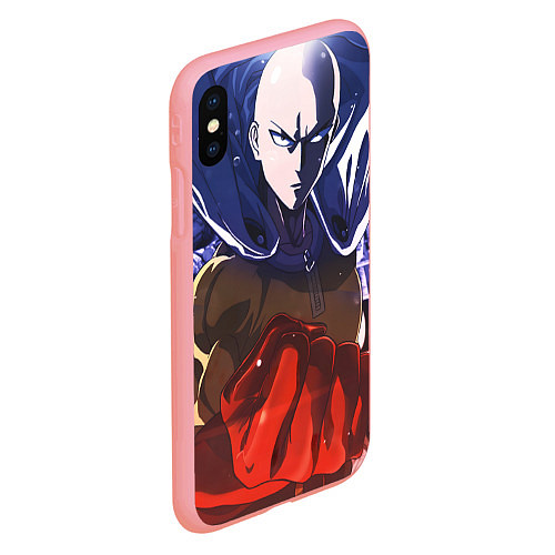 Чехол iPhone XS Max матовый One Punch Man Сайтама / 3D-Баблгам – фото 2