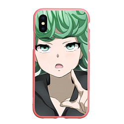 Чехол iPhone XS Max матовый One Punch Man Тацумаки, цвет: 3D-баблгам