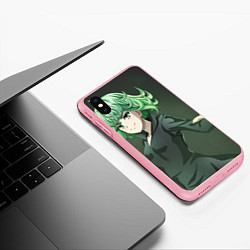 Чехол iPhone XS Max матовый One Punch Man Тацумаки, цвет: 3D-баблгам — фото 2