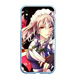 Чехол iPhone XS Max матовый Touhou Project Сакуя Izayoi