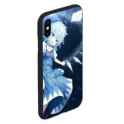 Чехол iPhone XS Max матовый Touhou Project Cirno, цвет: 3D-черный — фото 2