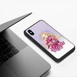 Чехол iPhone XS Max матовый Kaya Saimori, цвет: 3D-черный — фото 2