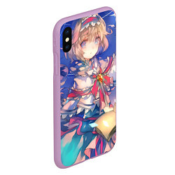 Чехол iPhone XS Max матовый Touhou Project Алиса Маргатройд и Мариса Кирисаме, цвет: 3D-сиреневый — фото 2