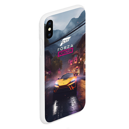 Чехол iPhone XS Max матовый Forza horizon racing / 3D-Белый – фото 2