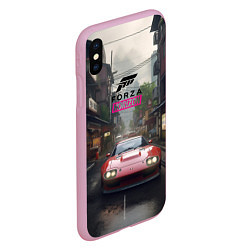 Чехол iPhone XS Max матовый Forza Horizon game, цвет: 3D-розовый — фото 2