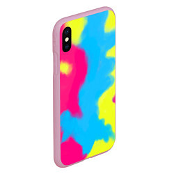 Чехол iPhone XS Max матовый Тай-дай из фильма Барби, цвет: 3D-розовый — фото 2