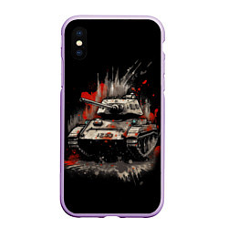 Чехол iPhone XS Max матовый Танк т54